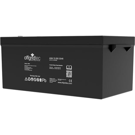 AGM 12V 260Ah 20HR - Solar Batterie Akku Extrem zyklenfest