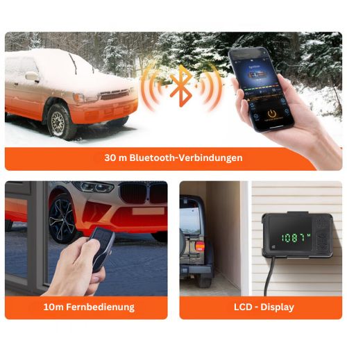 Diesel-Luftstandheizung 8kW, 12V, Bluetooth, LED-Display