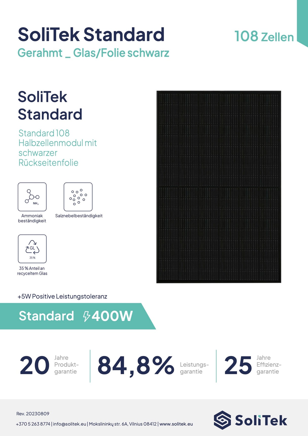 Enter the realm of sustainable energy with the Deye 15 kWh Solar Complete Set. It includes the Deye-Sun-5k inverter, 28 powerful SoliTek glass/film black solar modules with 400 watts each, and a 15 kWh JPE LowVolt battery storage. This comprehensive set ensures efficient conversion of solar energy into electricity, delivering reliable high yields and storing excess energy. Reduce not only your electricity bills but also your environmental impact with this complete set for sustainable energy supply.