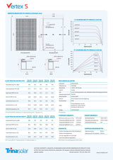 Das Trina Solar Solarmodul Vertex S TSM-420DE09R.05 Full Black beeindruckt nicht nur durch seine robuste Bauweise mit einem stabilen, eloxierten schwarzen Aluminiumrahmen, sondern auch durch sein ästhetisch ansprechendes Erscheinungsbild.