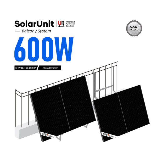 Balkonkraftwerk DAH Solar 600Wp / 840W Plug & Play mit WIFI